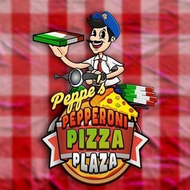 Peppe’s Pepperoni Pizza Plaza slot logo by Pragmatic Play at Zeturf Casino